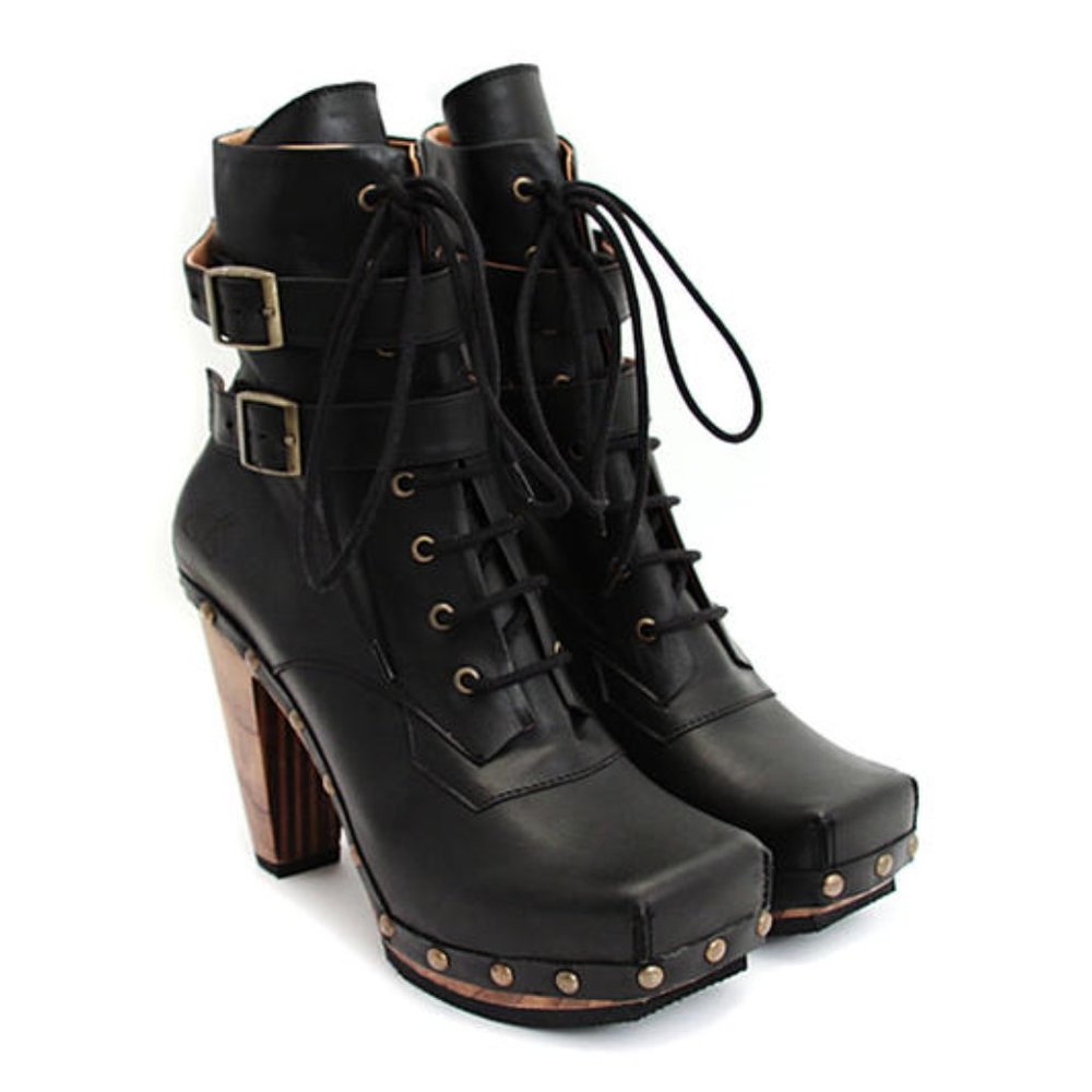 John Fluevog Faiths Conviction Clog Boot US Size 11 5-inch heel